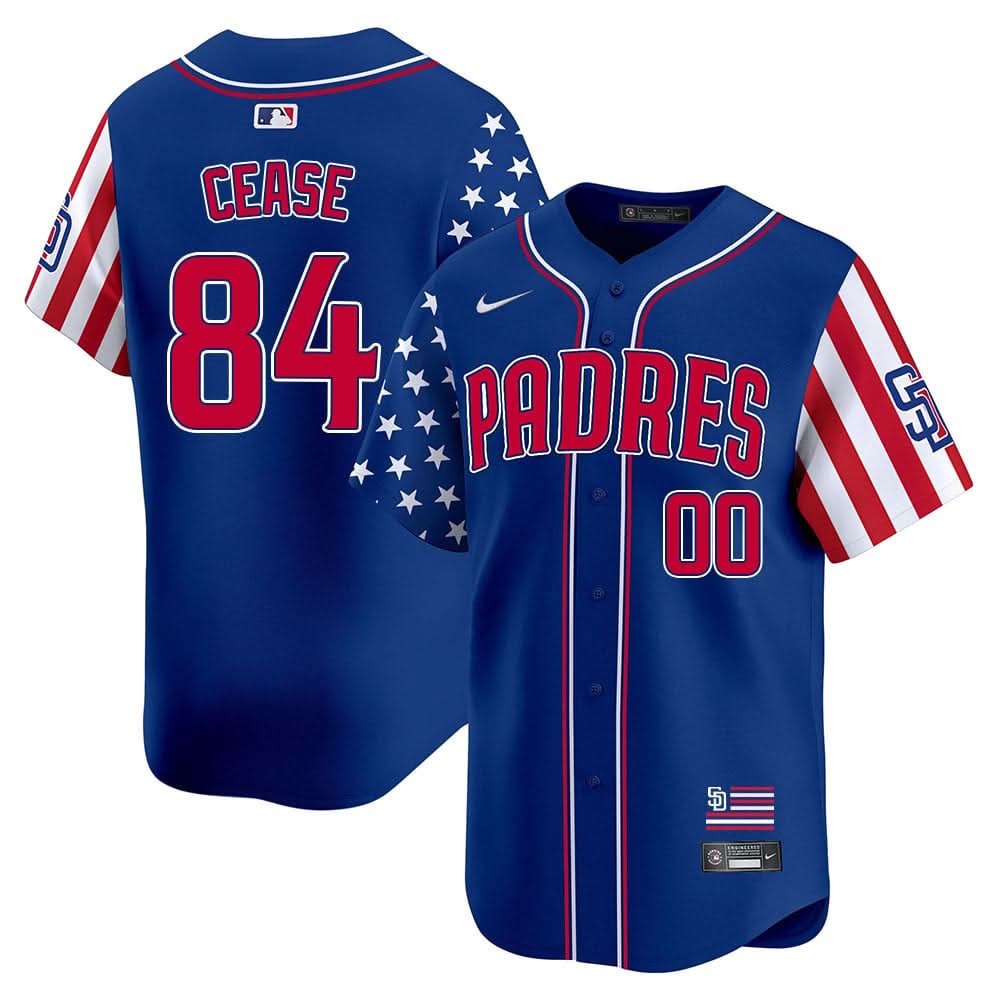 San Diego Padres Independence Day Jersey - Stitched
