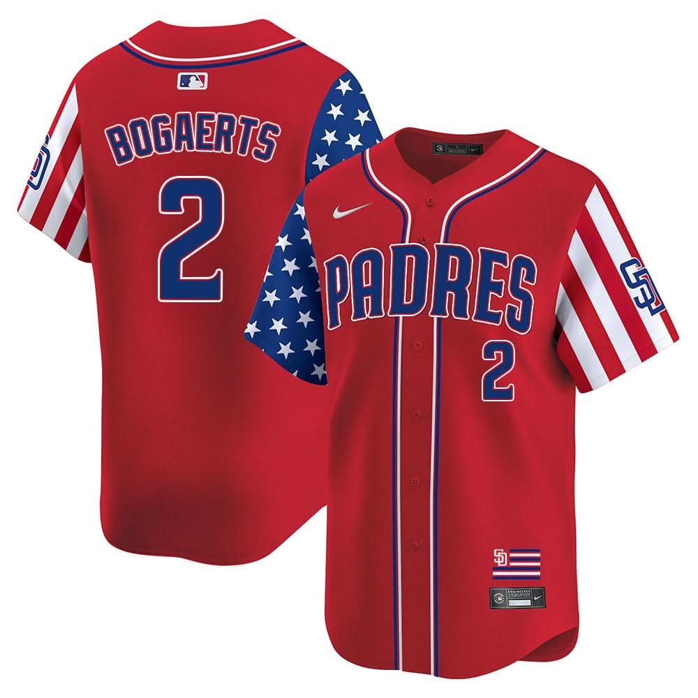 San Diego Padres Independence Day Jersey - Stitched