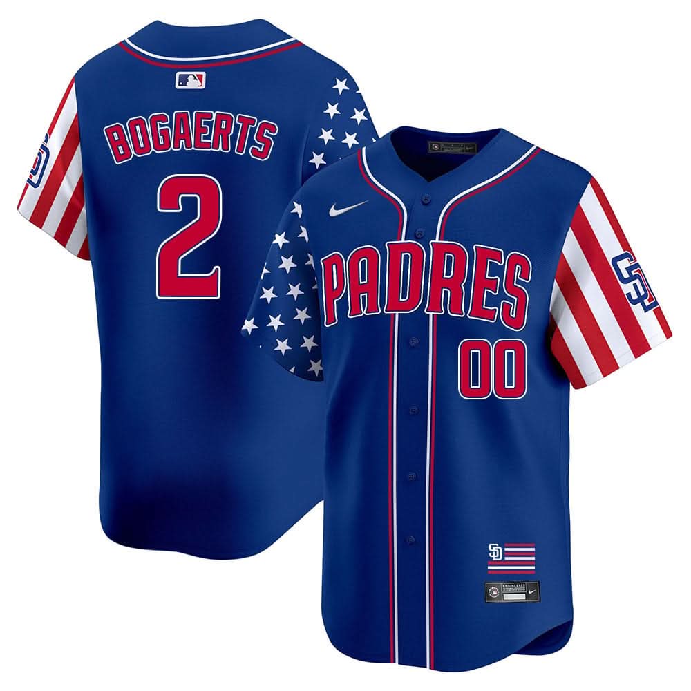 San Diego Padres Independence Day Jersey - Stitched