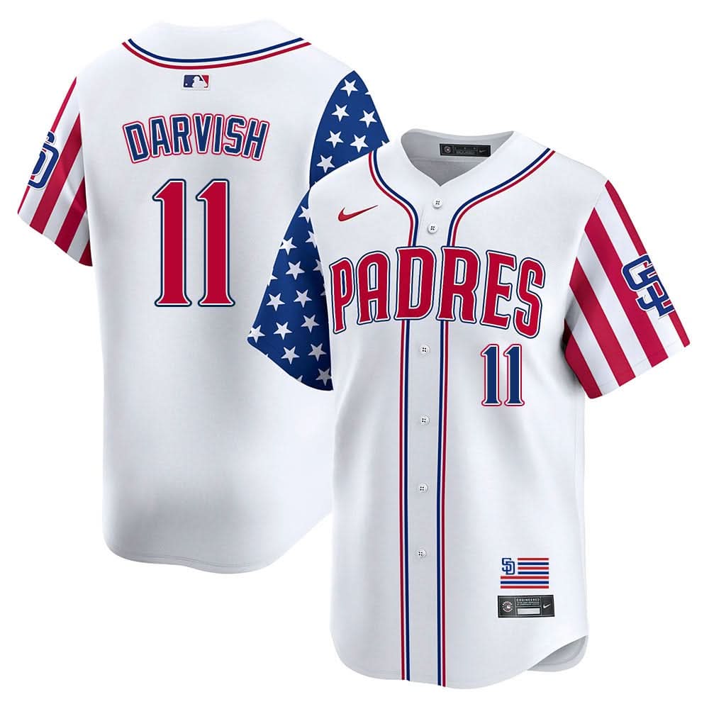 San Diego Padres Independence Day Jersey - Stitched