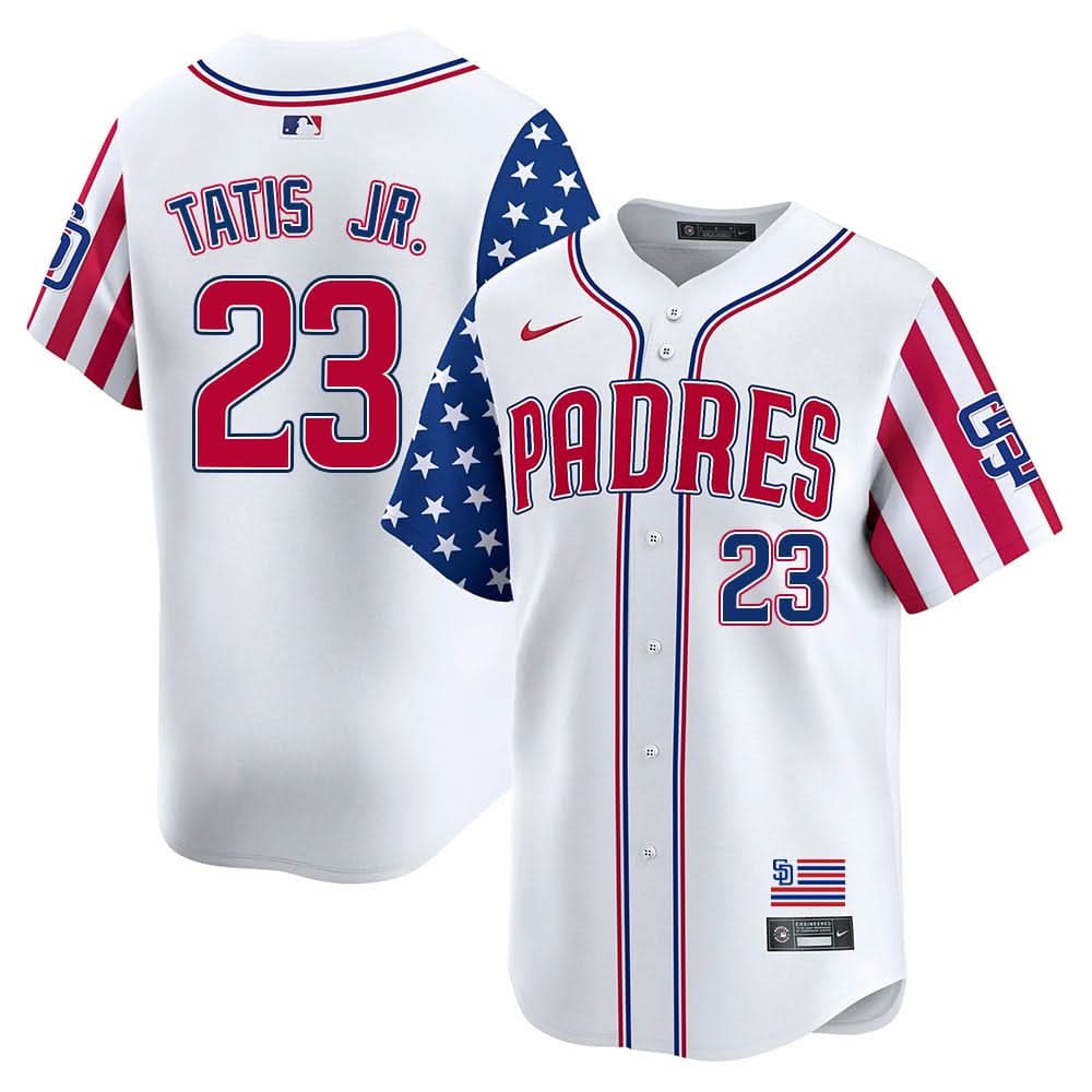 San Diego Padres Independence Day Jersey - Stitched