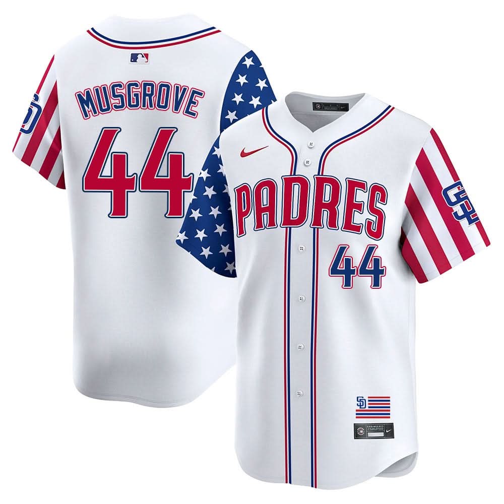 San Diego Padres Independence Day Jersey - Stitched