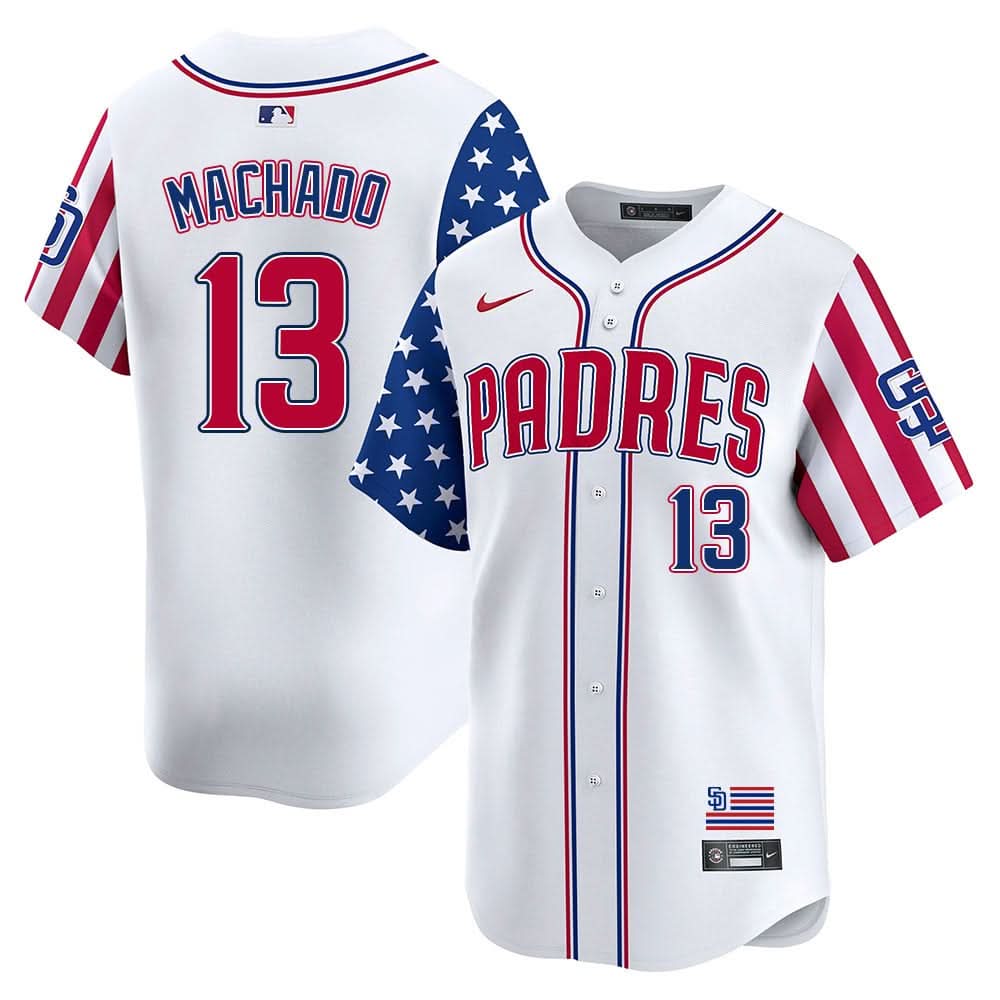 San Diego Padres Independence Day Jersey - Stitched