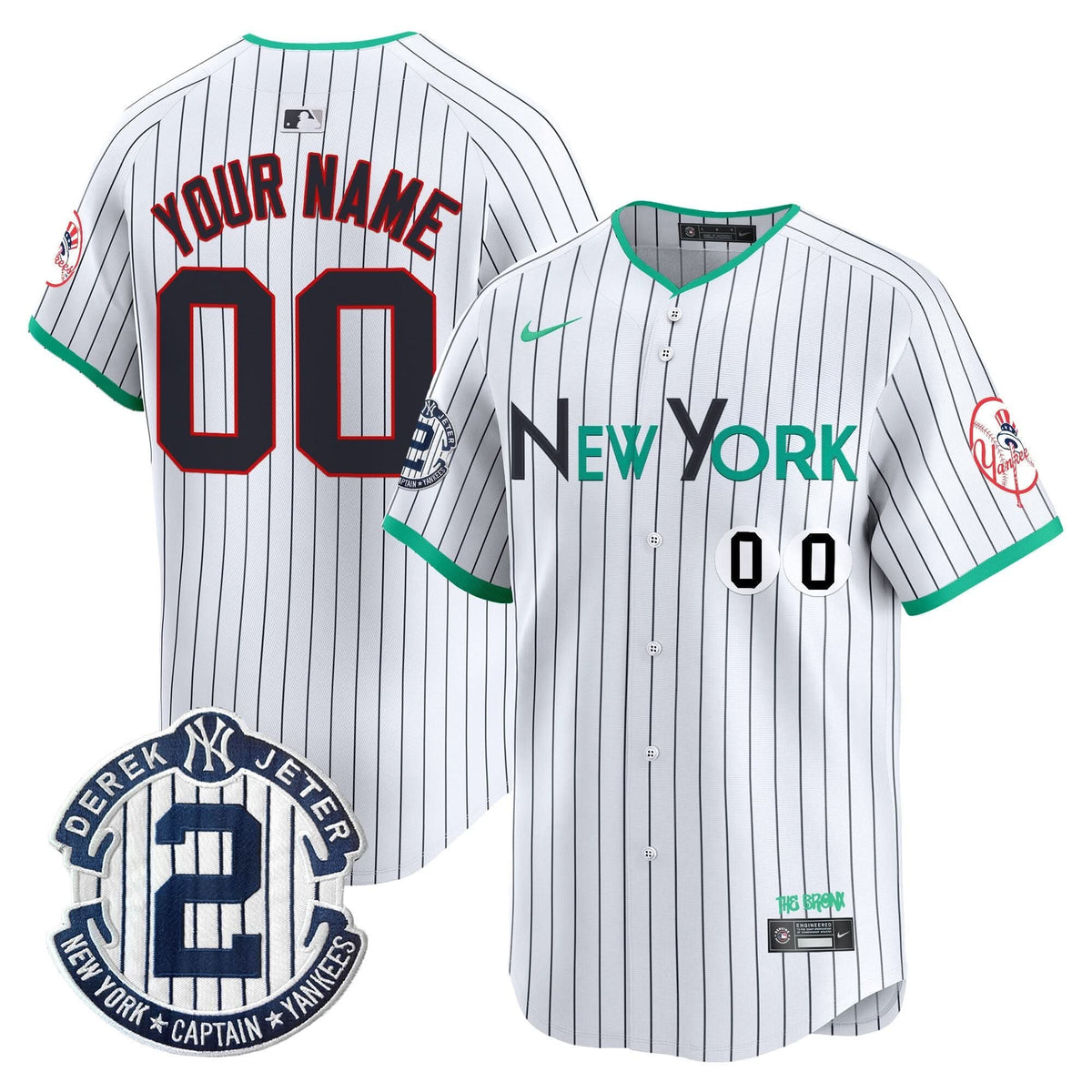 New York Yankees City Connect Vapor Premier Limited Custom Jersey - Stitched