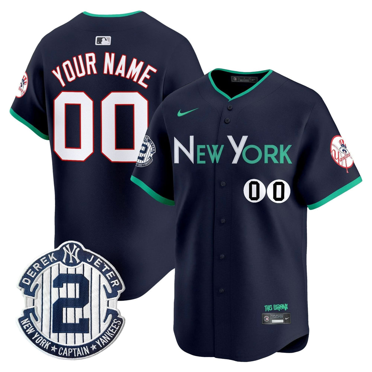 New York Yankees City Connect Vapor Premier Limited Custom Jersey - Stitched