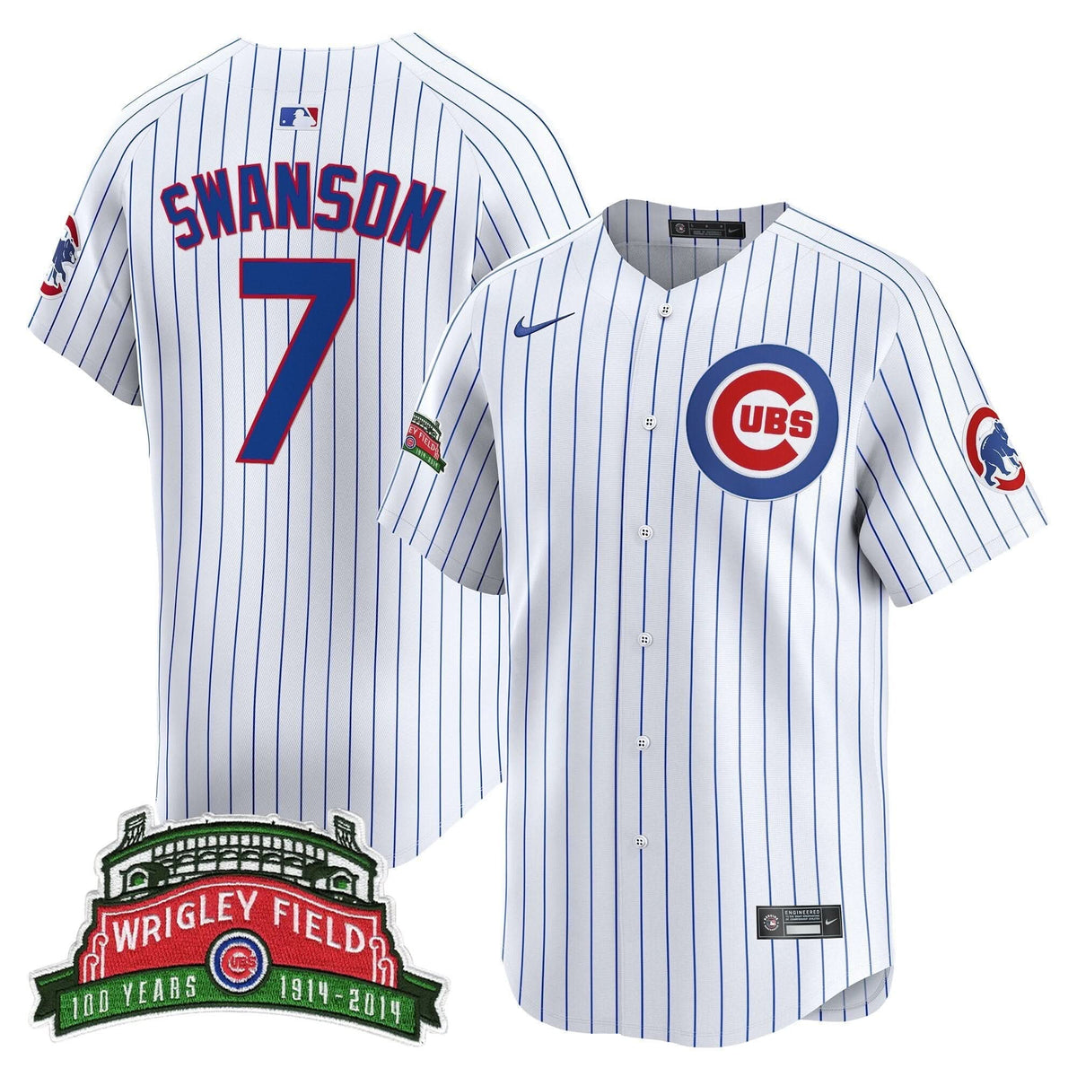 Chicago Cubs Wrigley Field Style Vapor Premier Limited Jersey - Stitched