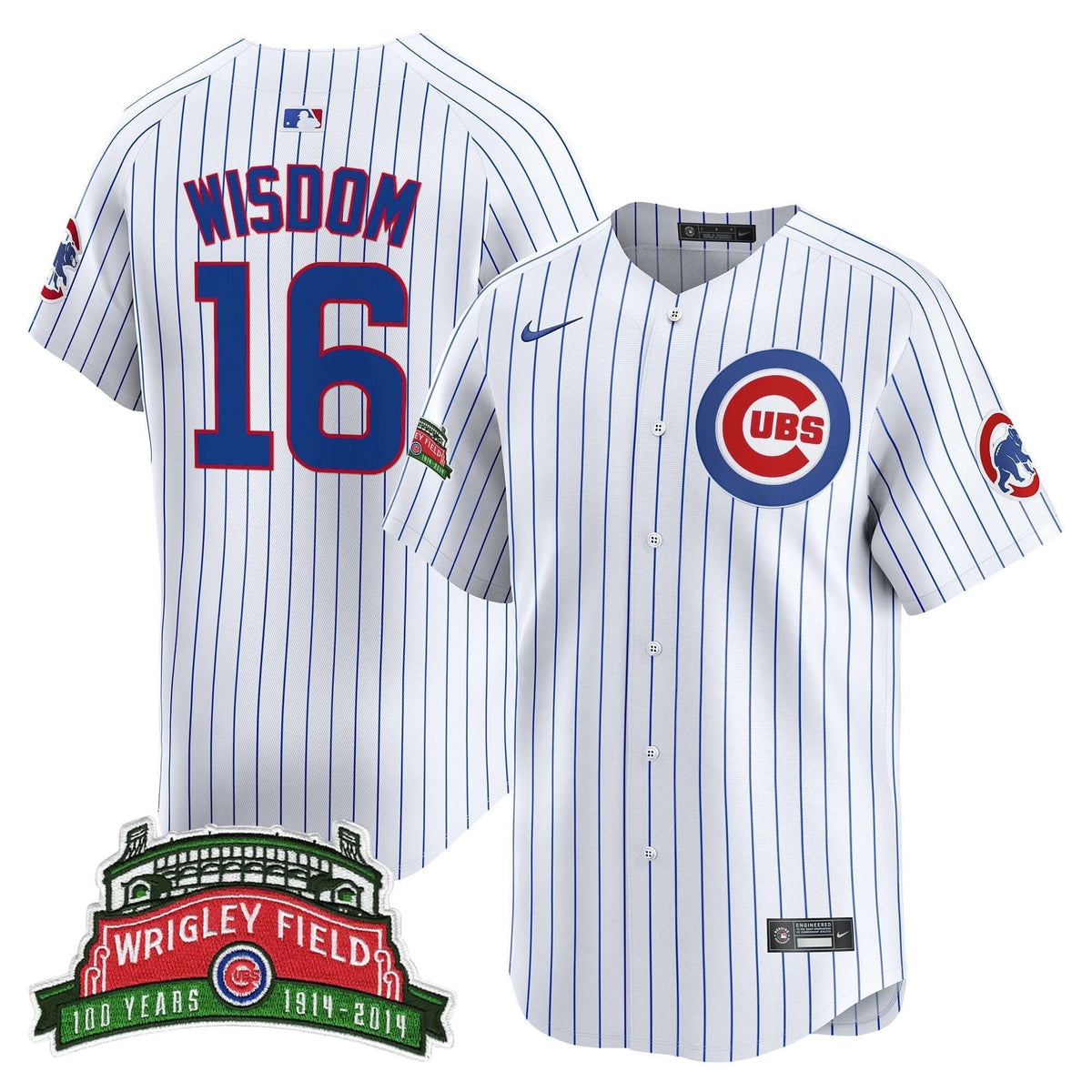 Chicago Cubs Wrigley Field Style Vapor Premier Limited Jersey - Stitched