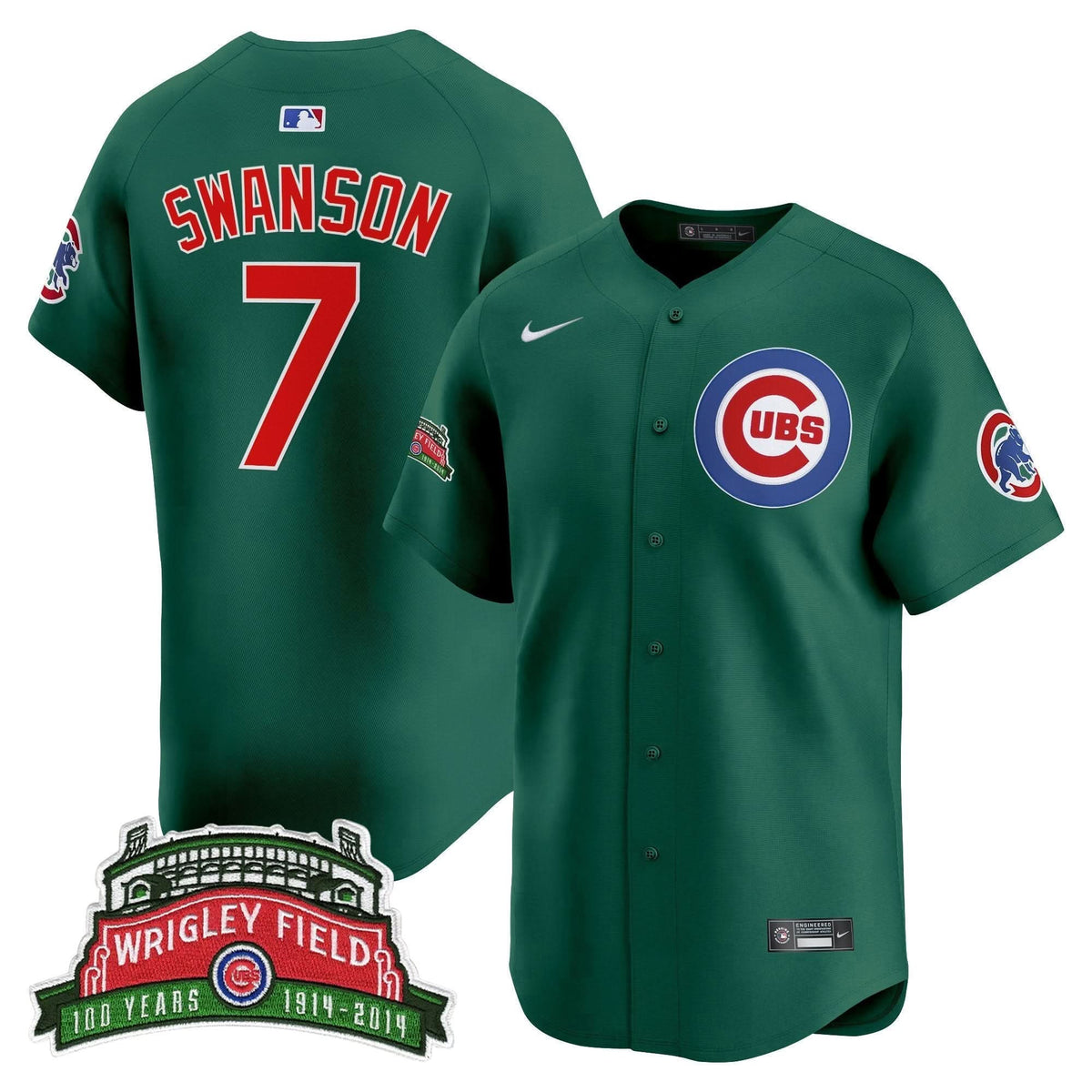 Chicago Cubs Wrigley Field Style Vapor Premier Limited Jersey - Stitched
