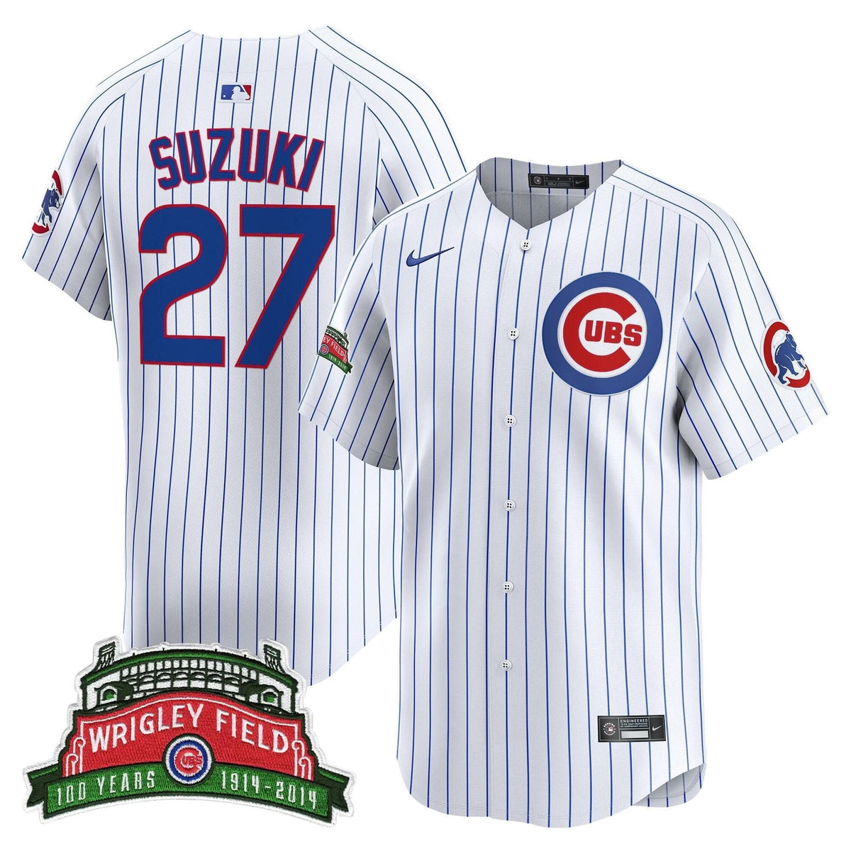 Chicago Cubs Wrigley Field Style Vapor Premier Limited Jersey - Stitched