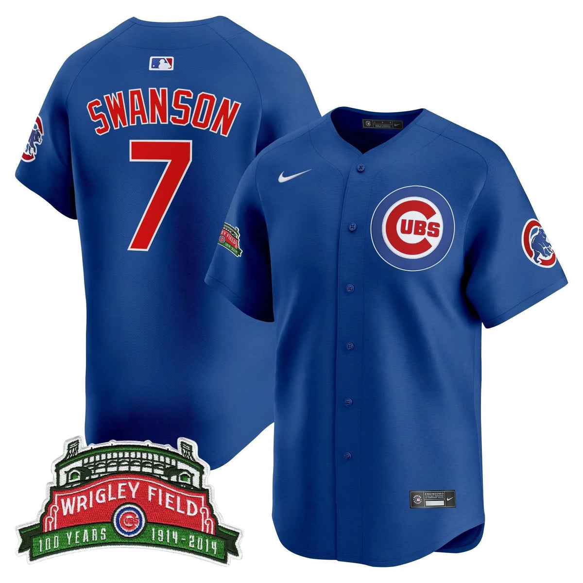 Chicago Cubs Wrigley Field Style Vapor Premier Limited Jersey - Stitched