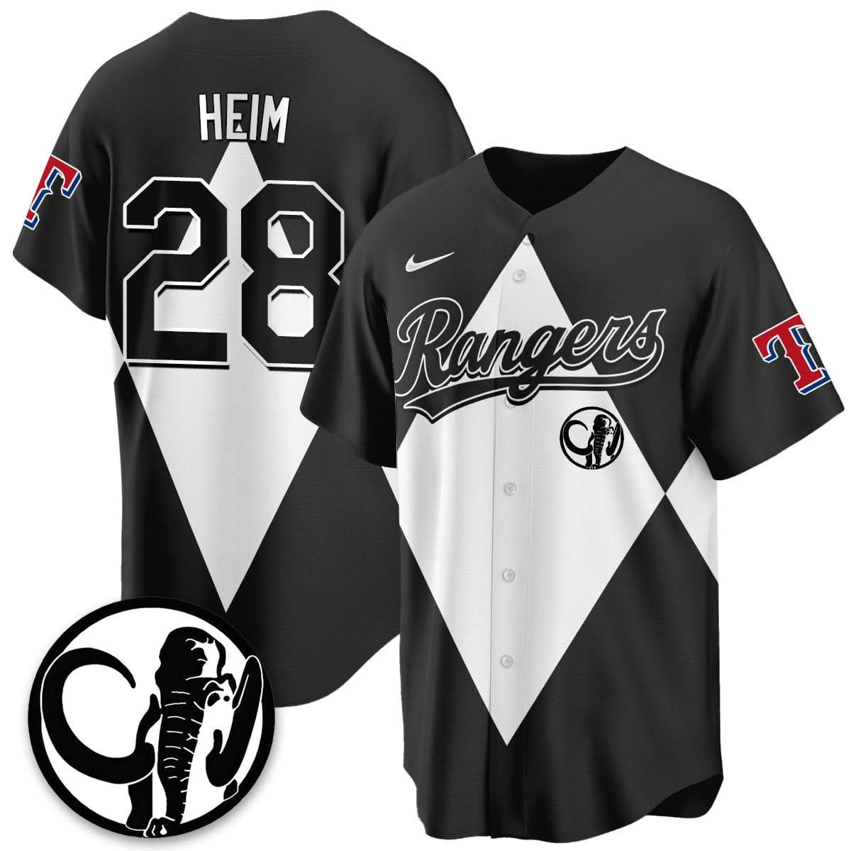 Texas Rangers Power Rangers Limited Jersey - Stitched-Cuztomshoes