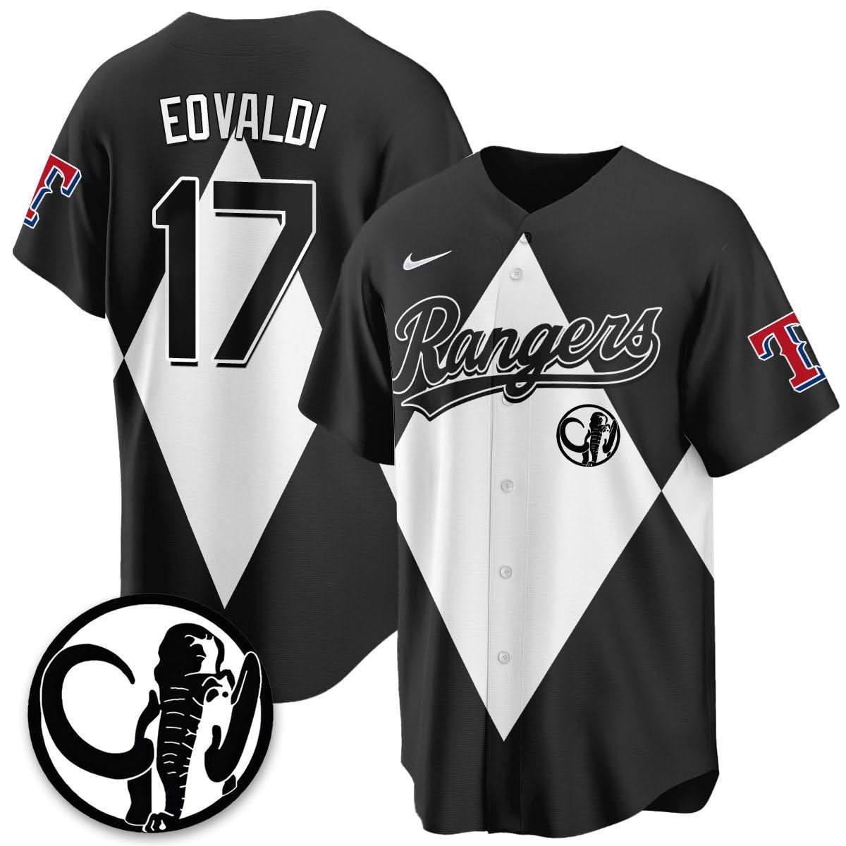 Texas Rangers Power Rangers Limited Jersey - Stitched-Cuztomshoes