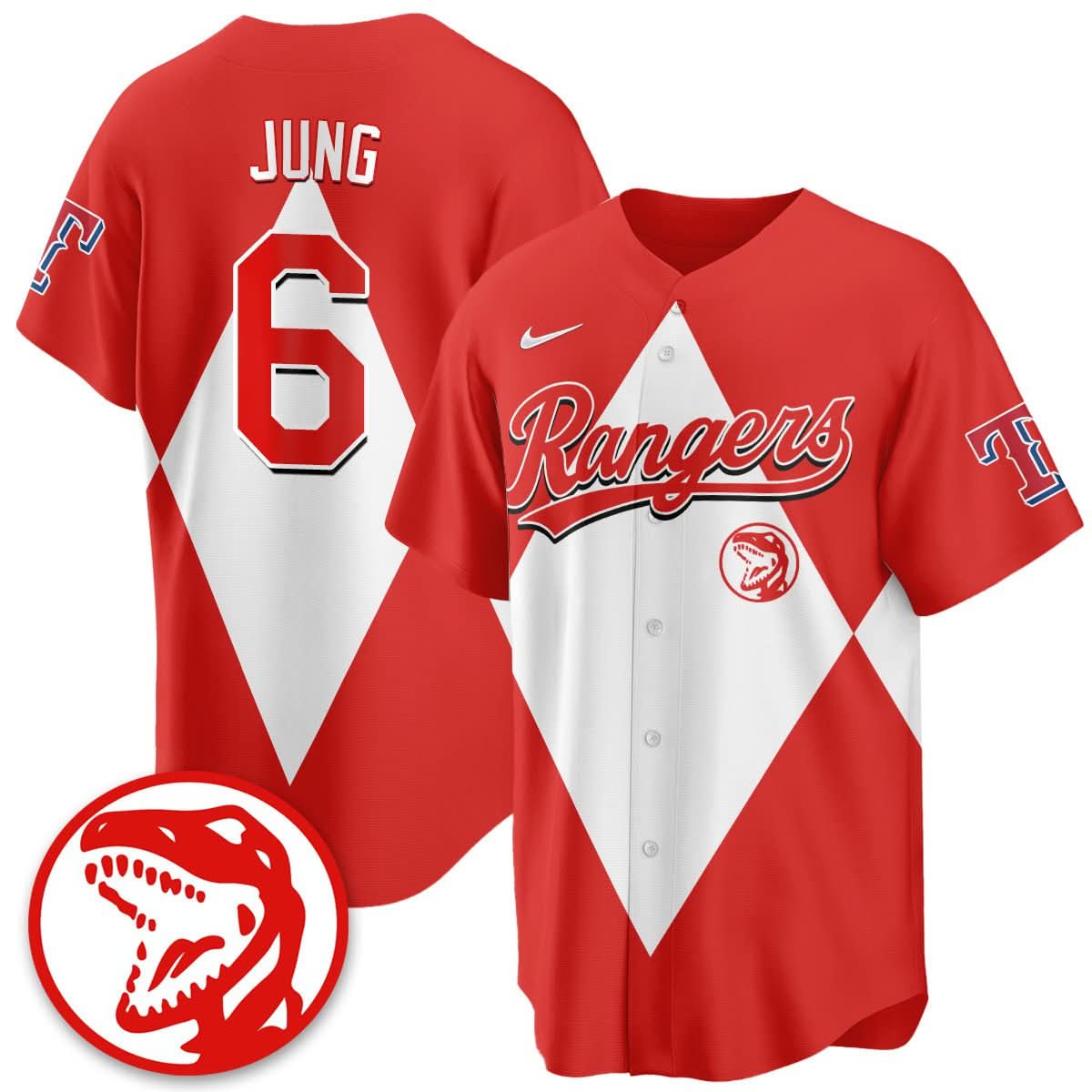 Texas Rangers Power Rangers Limited Jersey - Stitched-Cuztomshoes