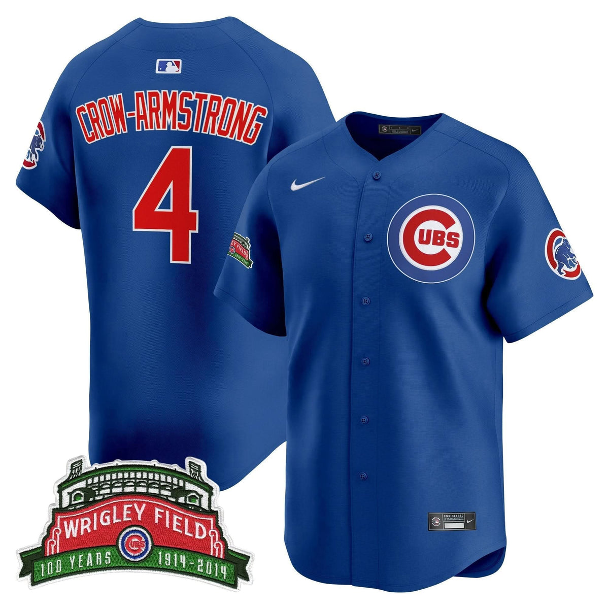 Chicago Cubs Wrigley Field Style Vapor Premier Limited Jersey - Stitched