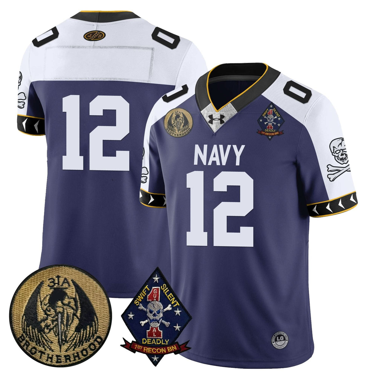 Navy Midshipmen Lacrosse Jolly Rogers Vapor Limited Jersey