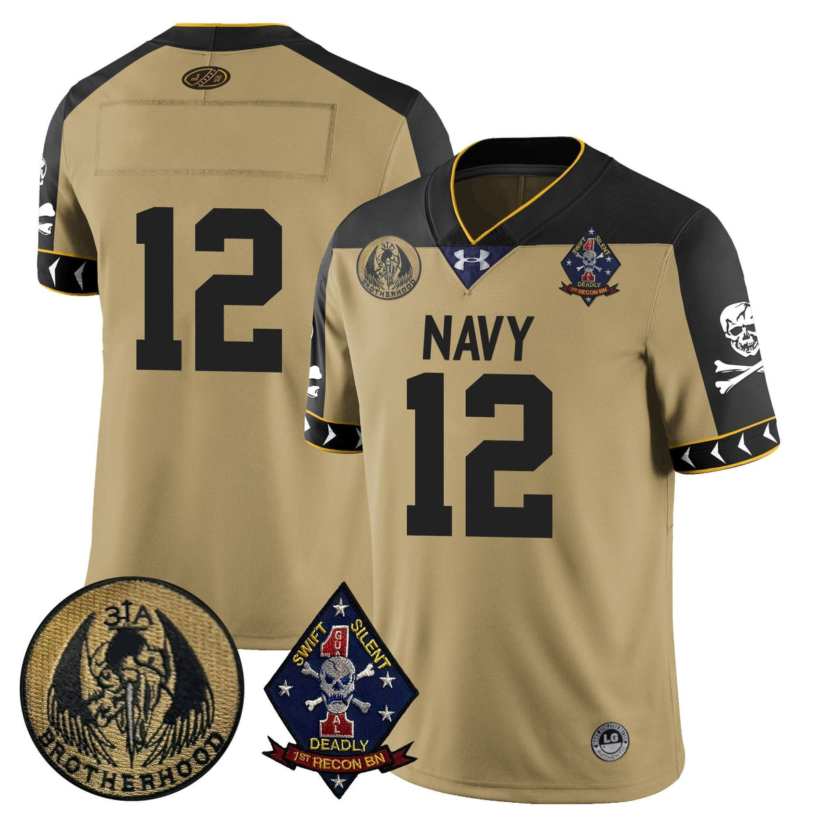Navy Midshipmen Lacrosse Jolly Rogers Vapor Limited Jersey