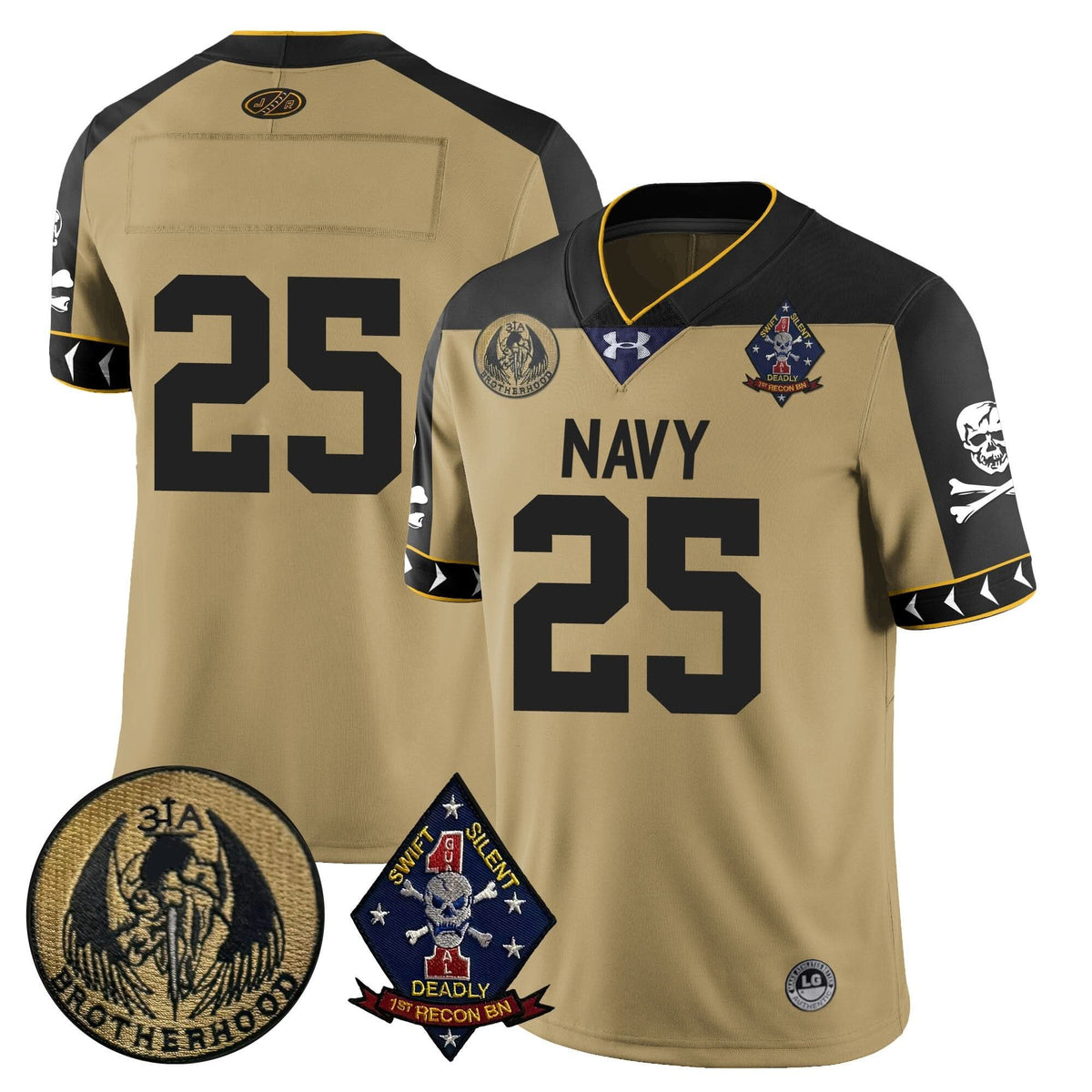 Navy Midshipmen Lacrosse Jolly Rogers Vapor Limited Jersey