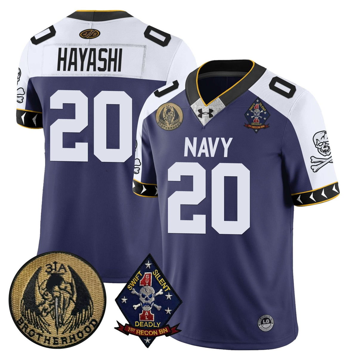 Navy Midshipmen Lacrosse Jolly Rogers Vapor Limited Jersey