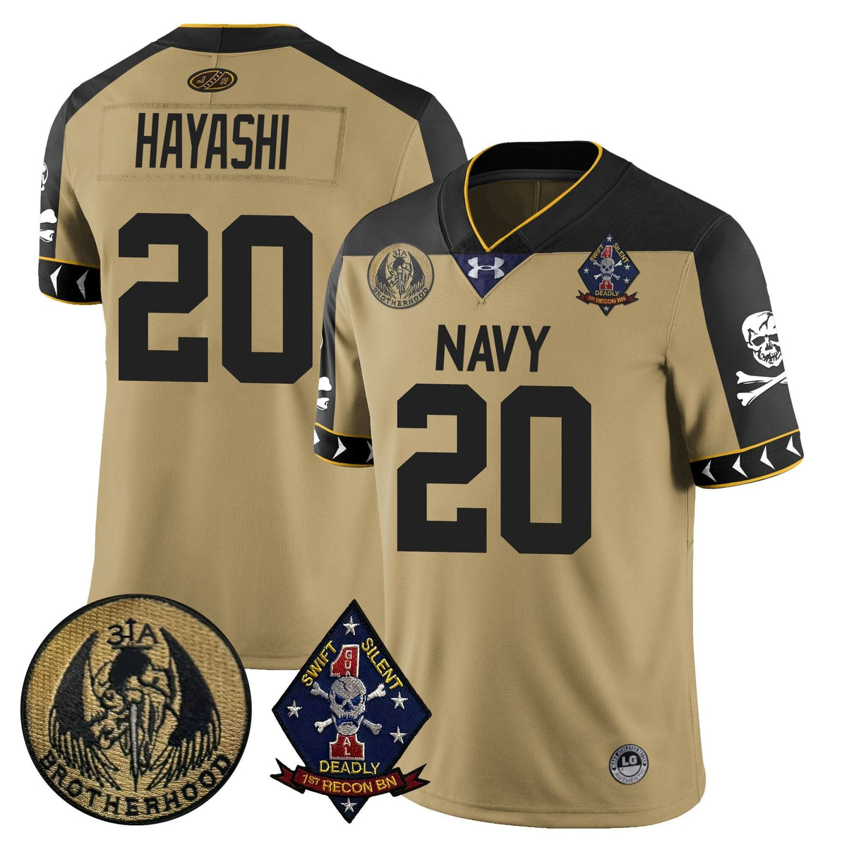 Navy Midshipmen Lacrosse Jolly Rogers Vapor Limited Jersey