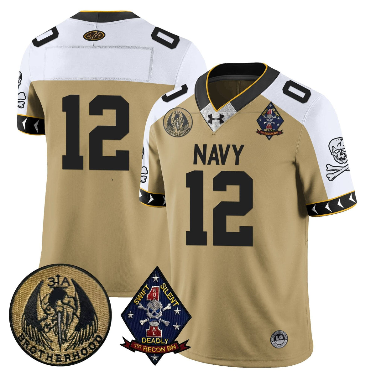Navy Midshipmen Lacrosse Jolly Rogers Vapor Limited Jersey