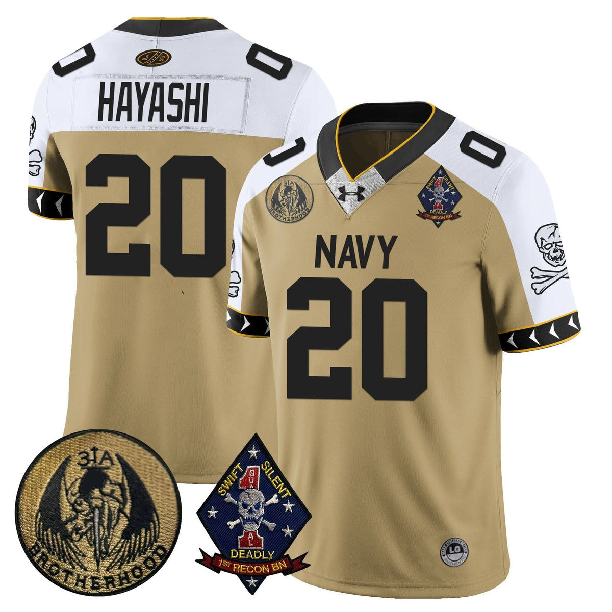 Navy Midshipmen Lacrosse Jolly Rogers Vapor Limited Jersey
