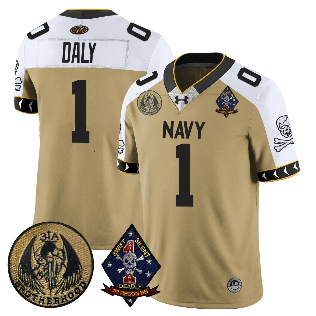 Navy Midshipmen Lacrosse Jolly Rogers Vapor Limited Jersey