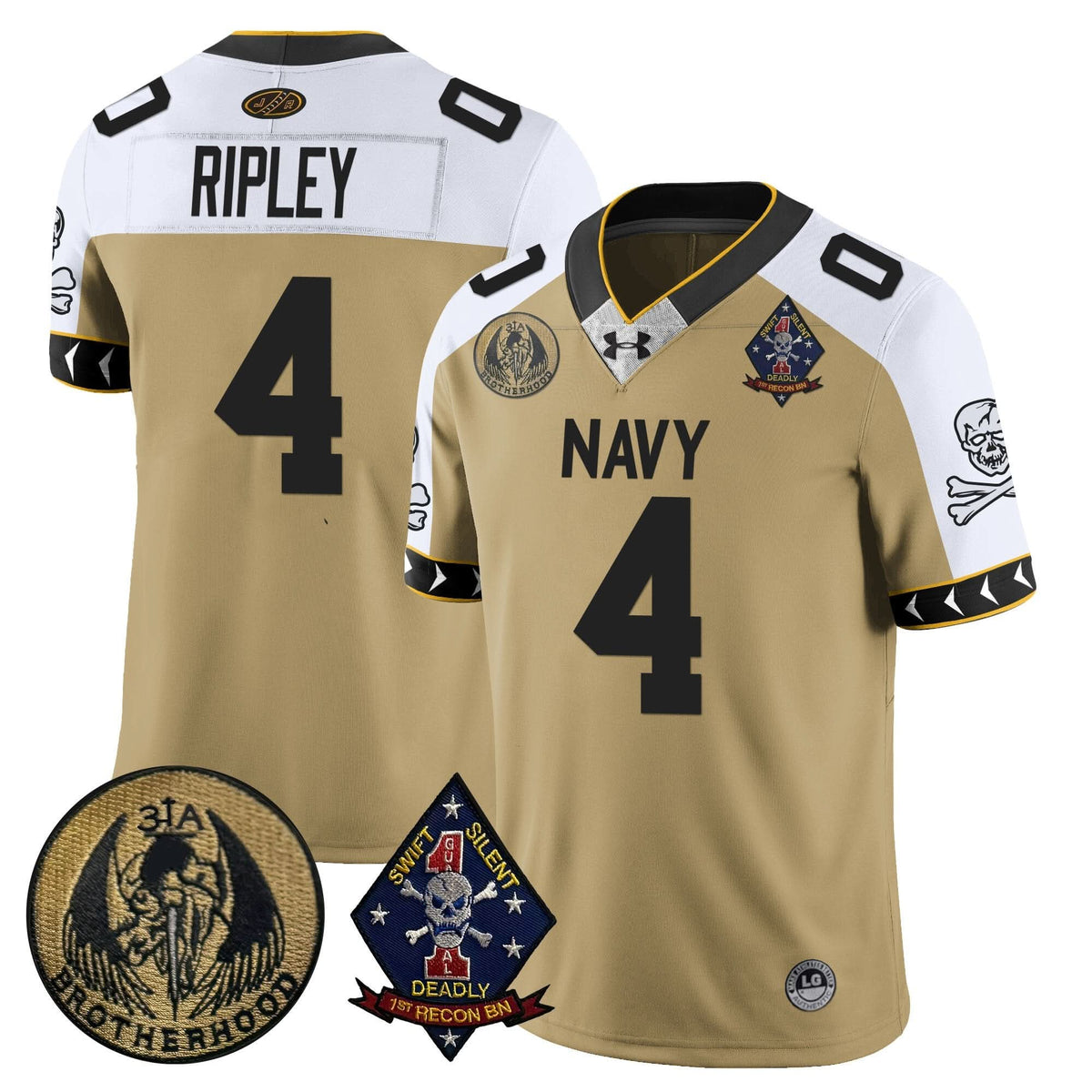 Navy Midshipmen Lacrosse Jolly Rogers Vapor Limited Jersey
