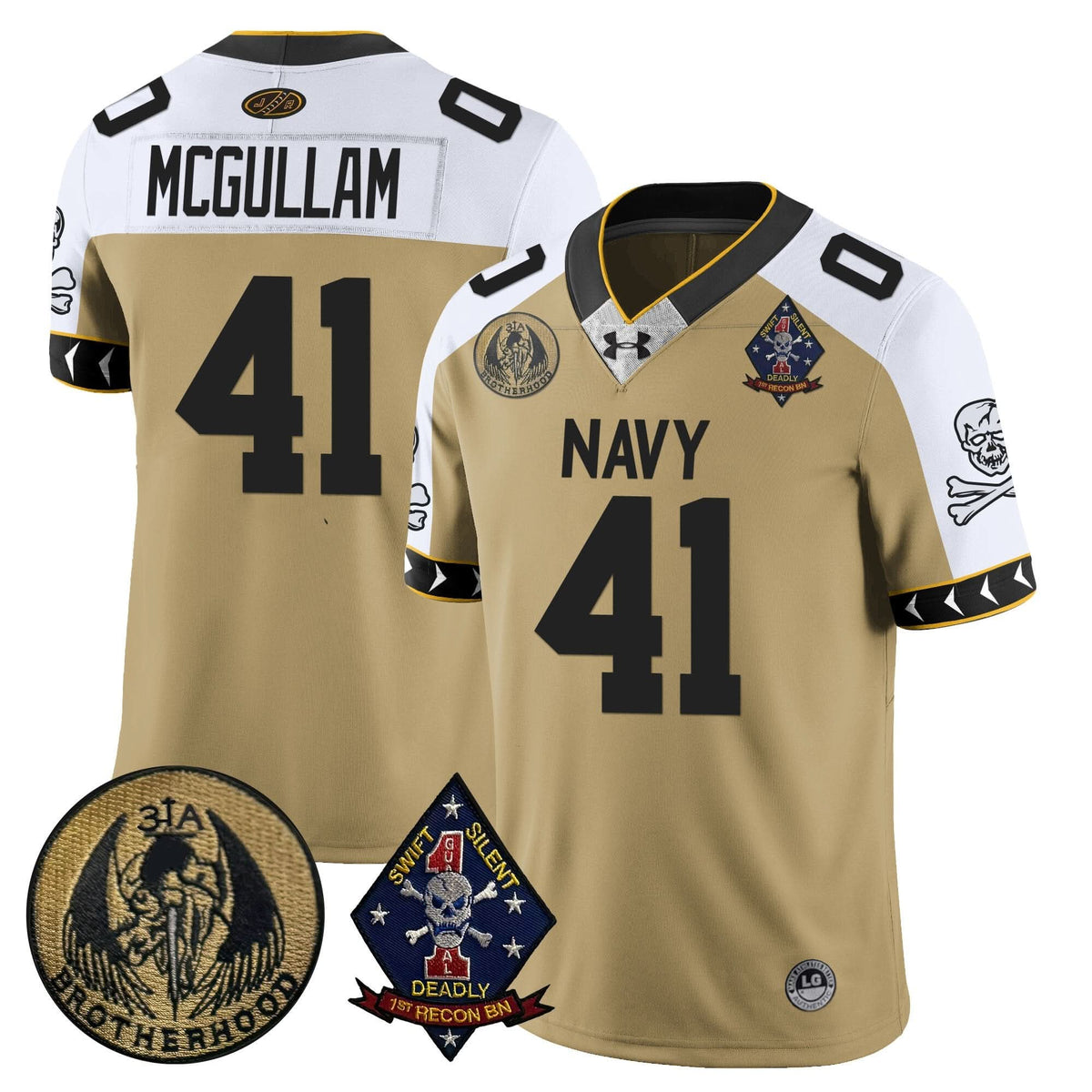 Navy Midshipmen Lacrosse Jolly Rogers Vapor Limited Jersey