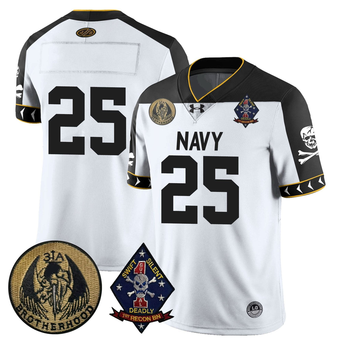 Navy Midshipmen Lacrosse Jolly Rogers Vapor Limited Jersey