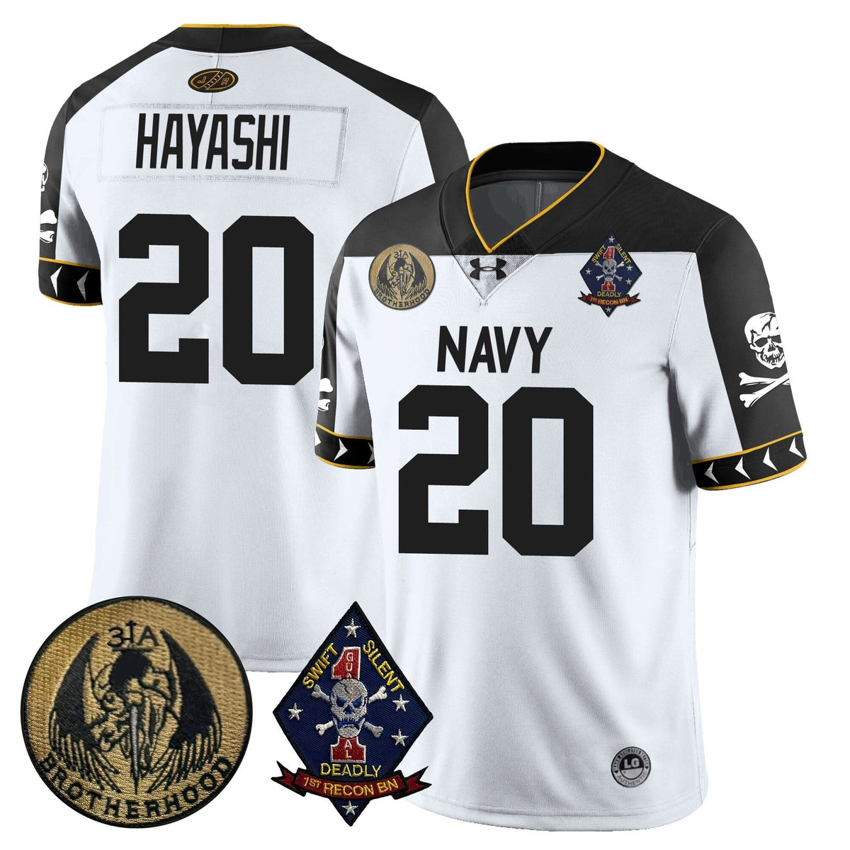 Navy Midshipmen Lacrosse Jolly Rogers Vapor Limited Jersey