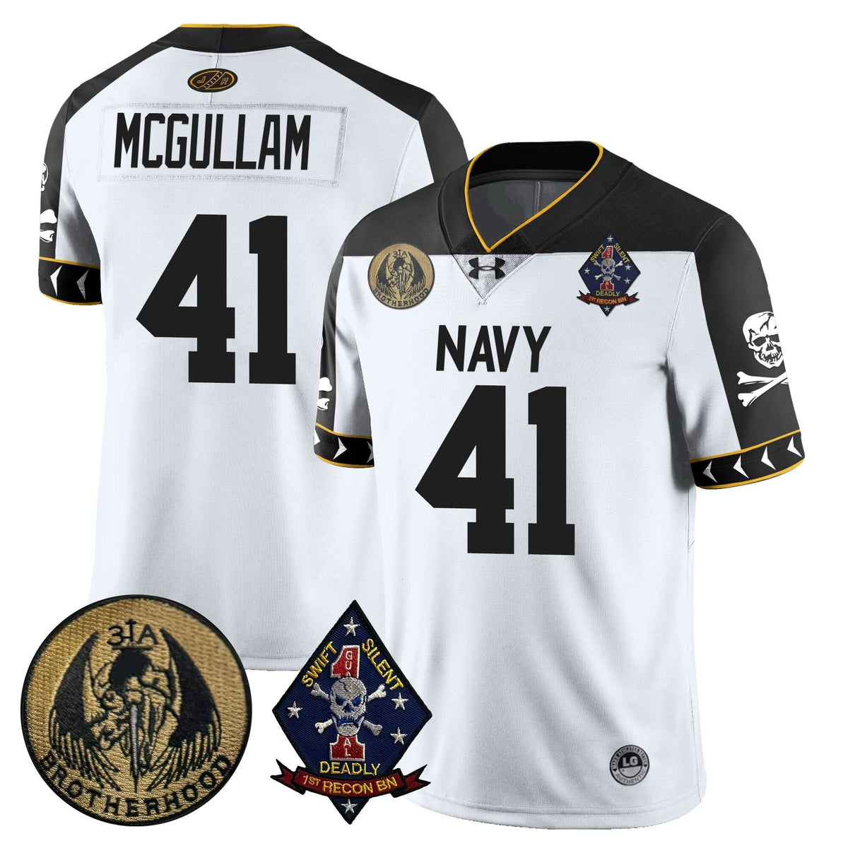Navy Midshipmen Lacrosse Jolly Rogers Vapor Limited Jersey