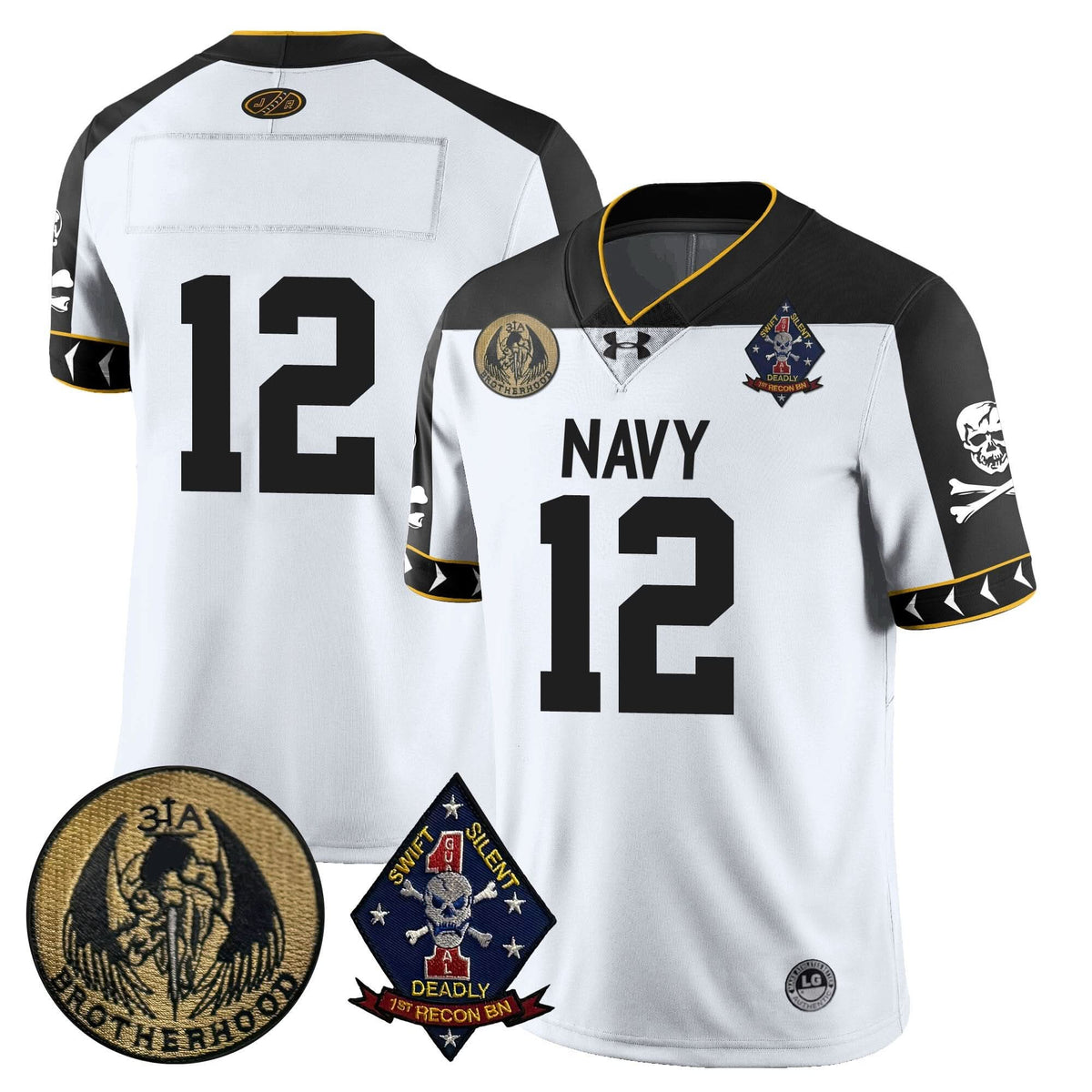 Navy Midshipmen Lacrosse Jolly Rogers Vapor Limited Jersey