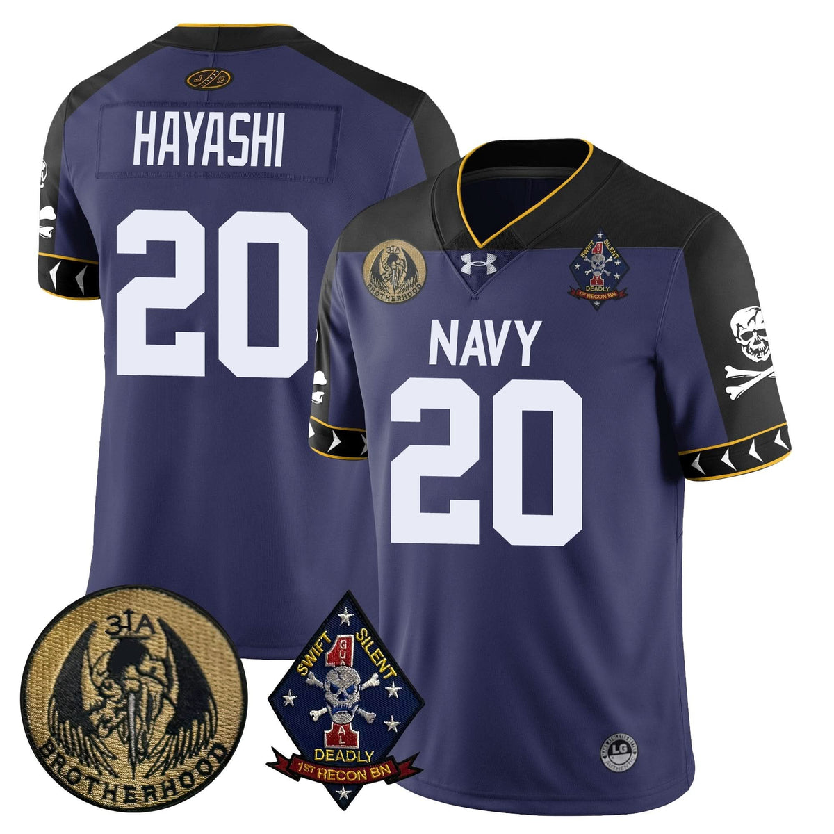 Navy Midshipmen Lacrosse Jolly Rogers Vapor Limited Jersey
