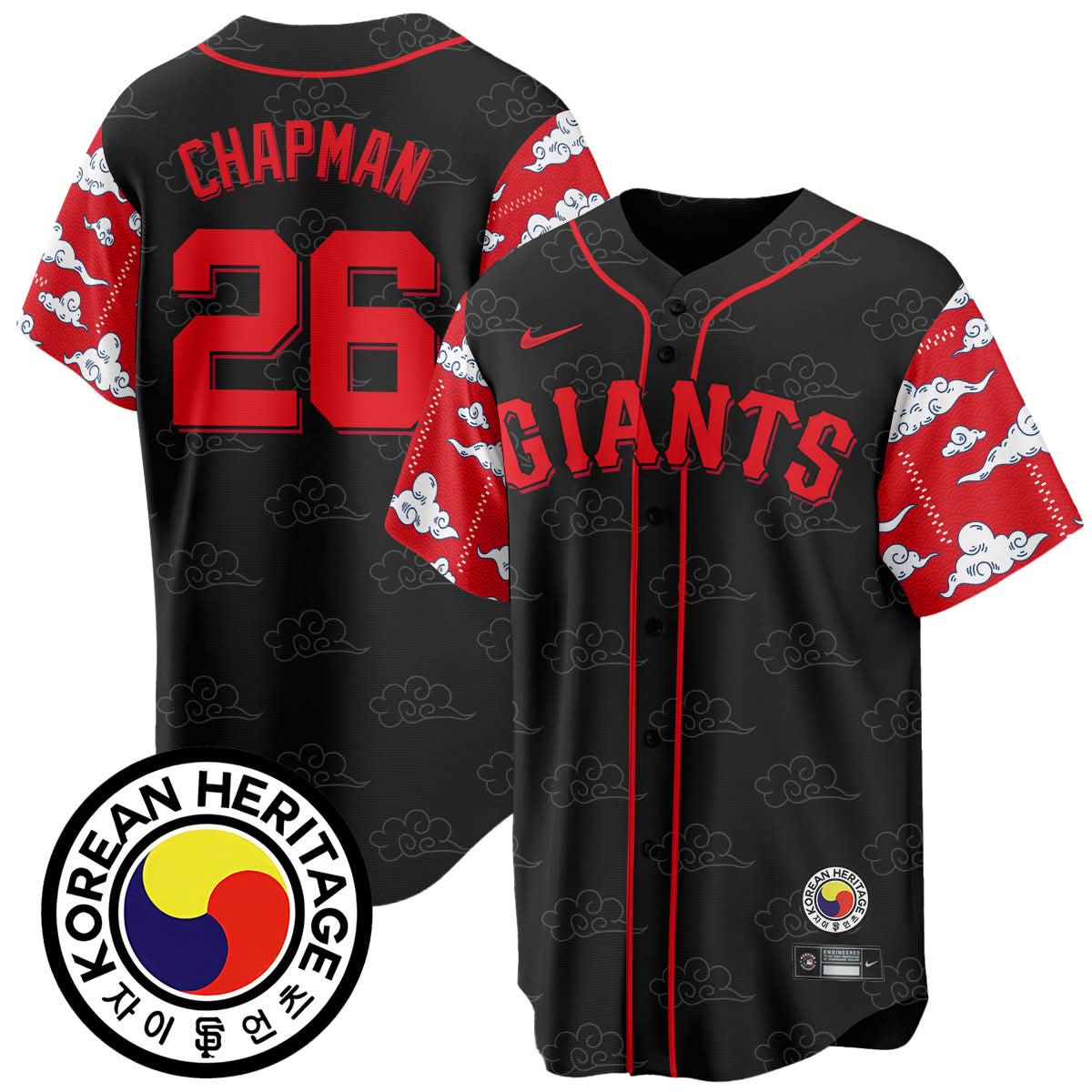 San Francisco Giants Korean Heritage Jersey - Stitched