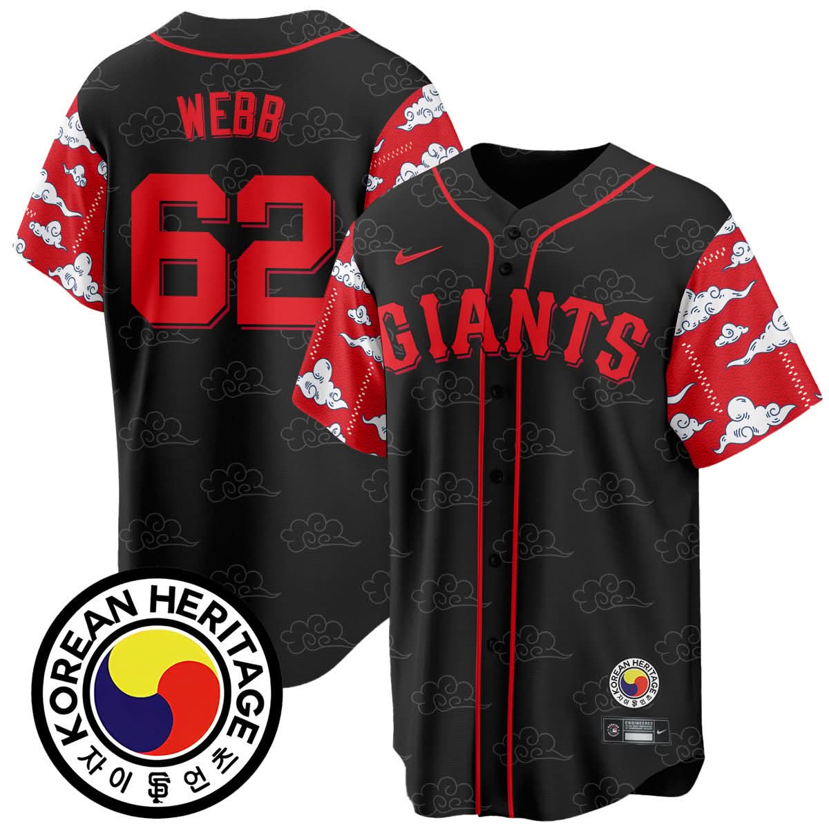 San Francisco Giants Korean Heritage Jersey - Stitched