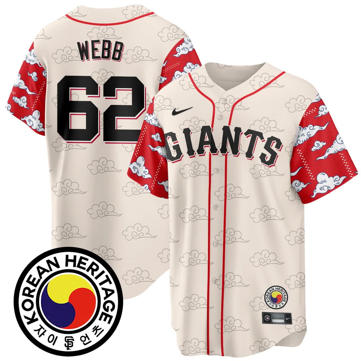 San Francisco Giants Korean Heritage Jersey - Stitched