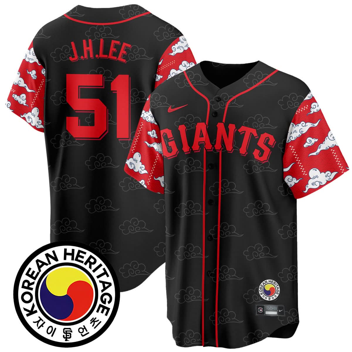 San Francisco Giants Korean Heritage Jersey - Stitched