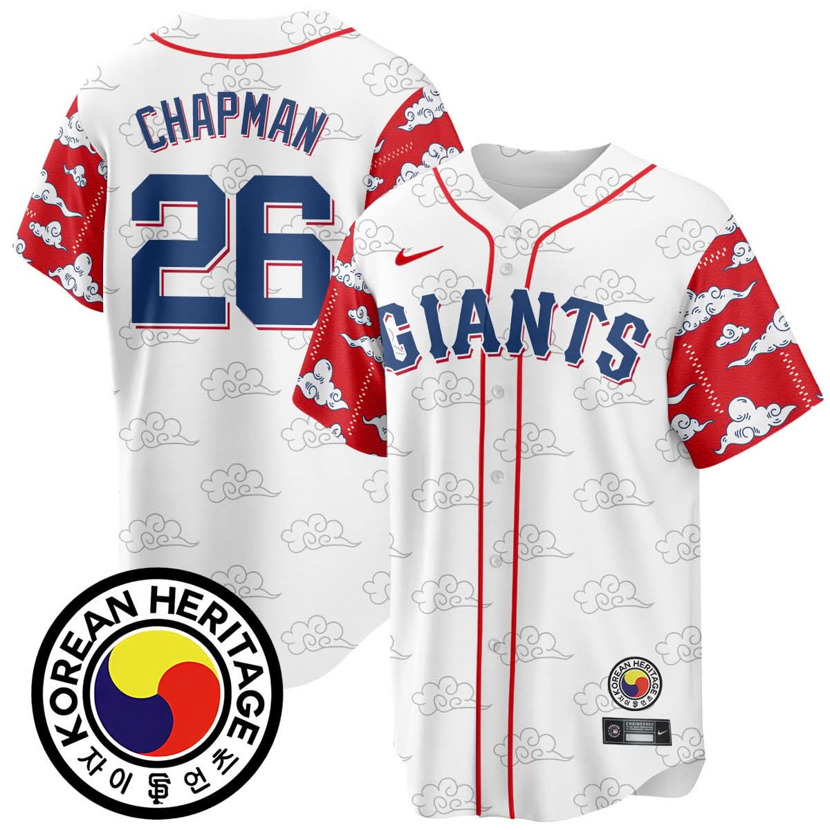 San Francisco Giants Korean Heritage Jersey - Stitched