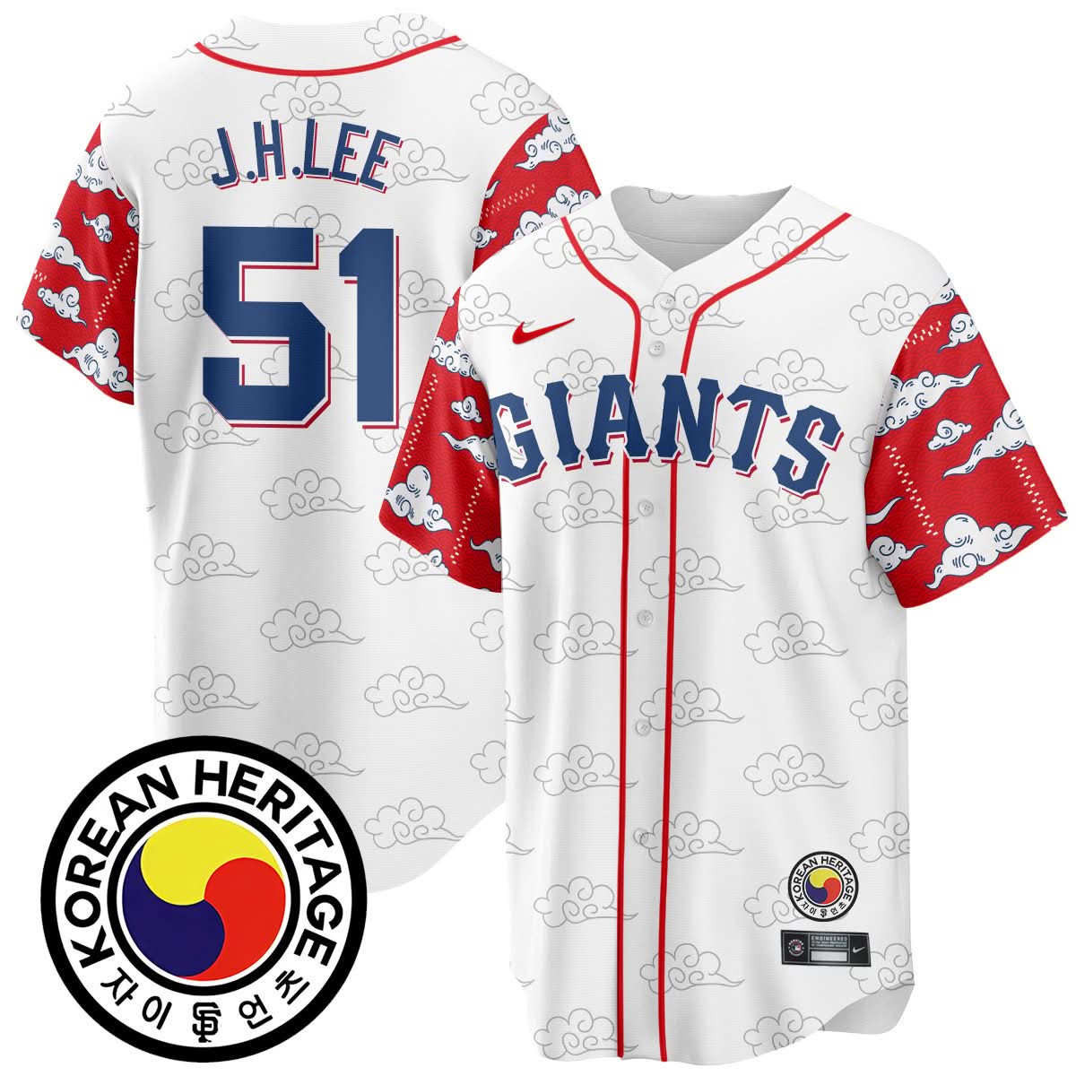 San Francisco Giants Korean Heritage Jersey - Stitched