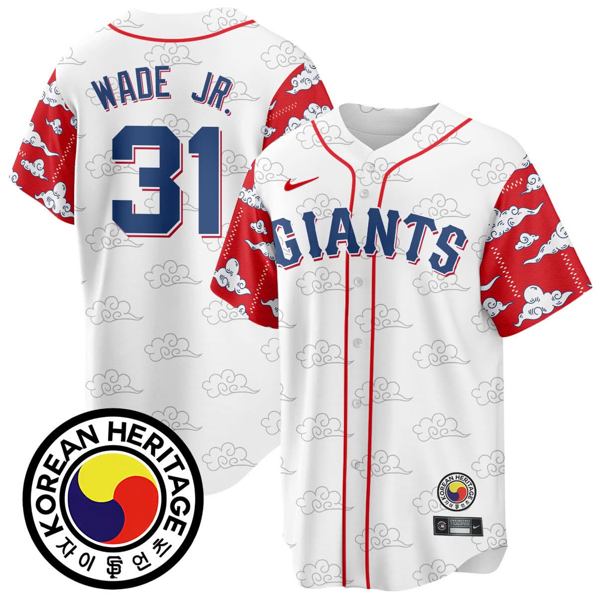 San Francisco Giants Korean Heritage Jersey - Stitched
