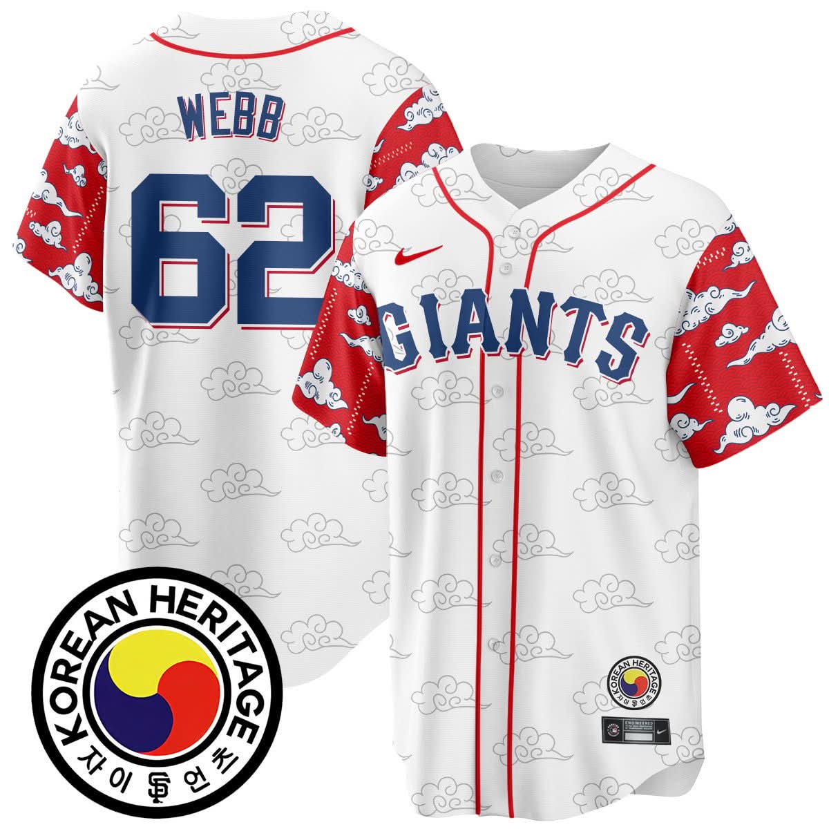 San Francisco Giants Korean Heritage Jersey - Stitched