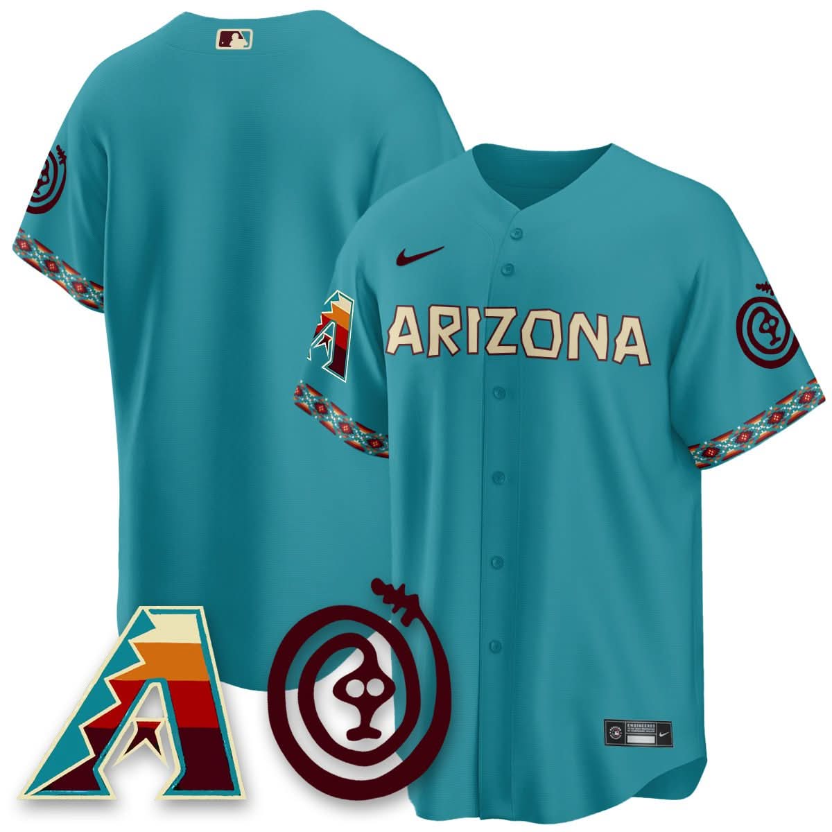 Arizona Diamondbacks City Connect Concept Jersey V2 - Stitched