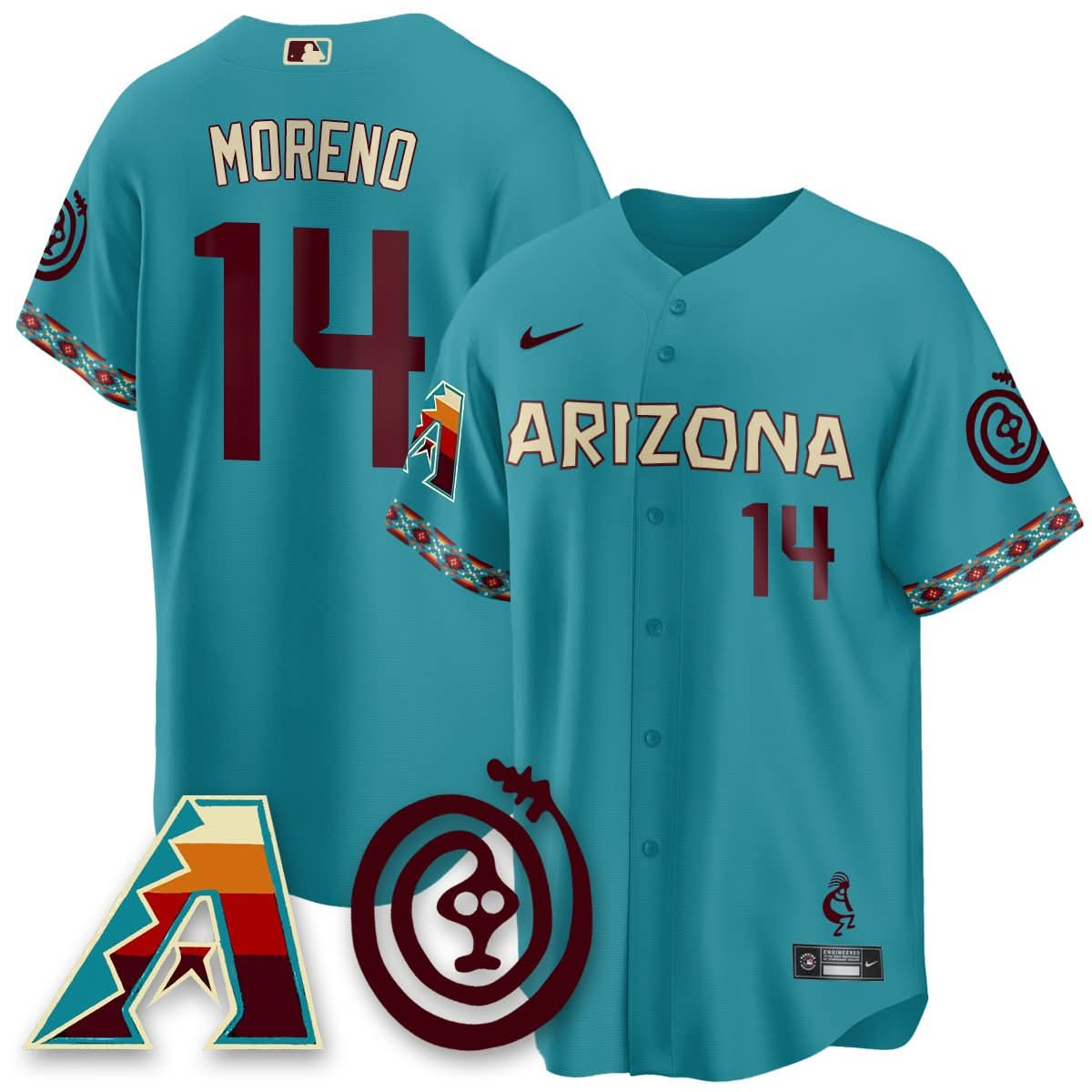 Arizona Diamondbacks City Connect Concept Jersey V2 - Stitched