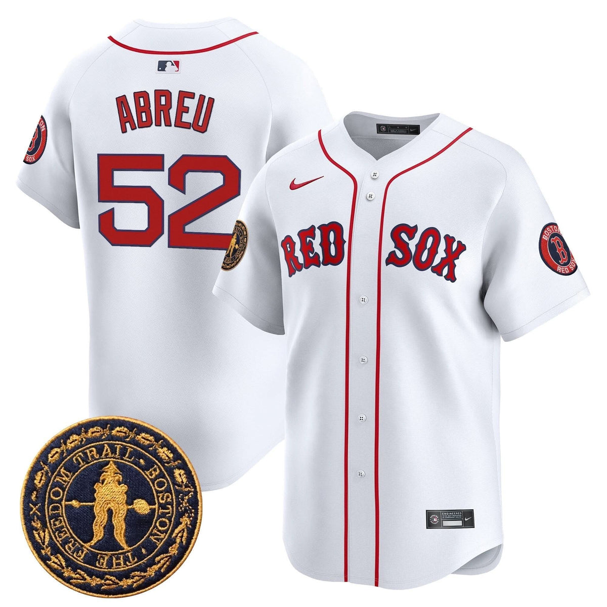 Boston Red Sox Freedom Trail Patch Vapor Premier Limited Jersey - Stitched