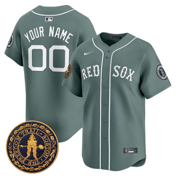 Boston Red Sox Freedom Trail Patch Vapor Premier Limited Custom Jersey - Stitched