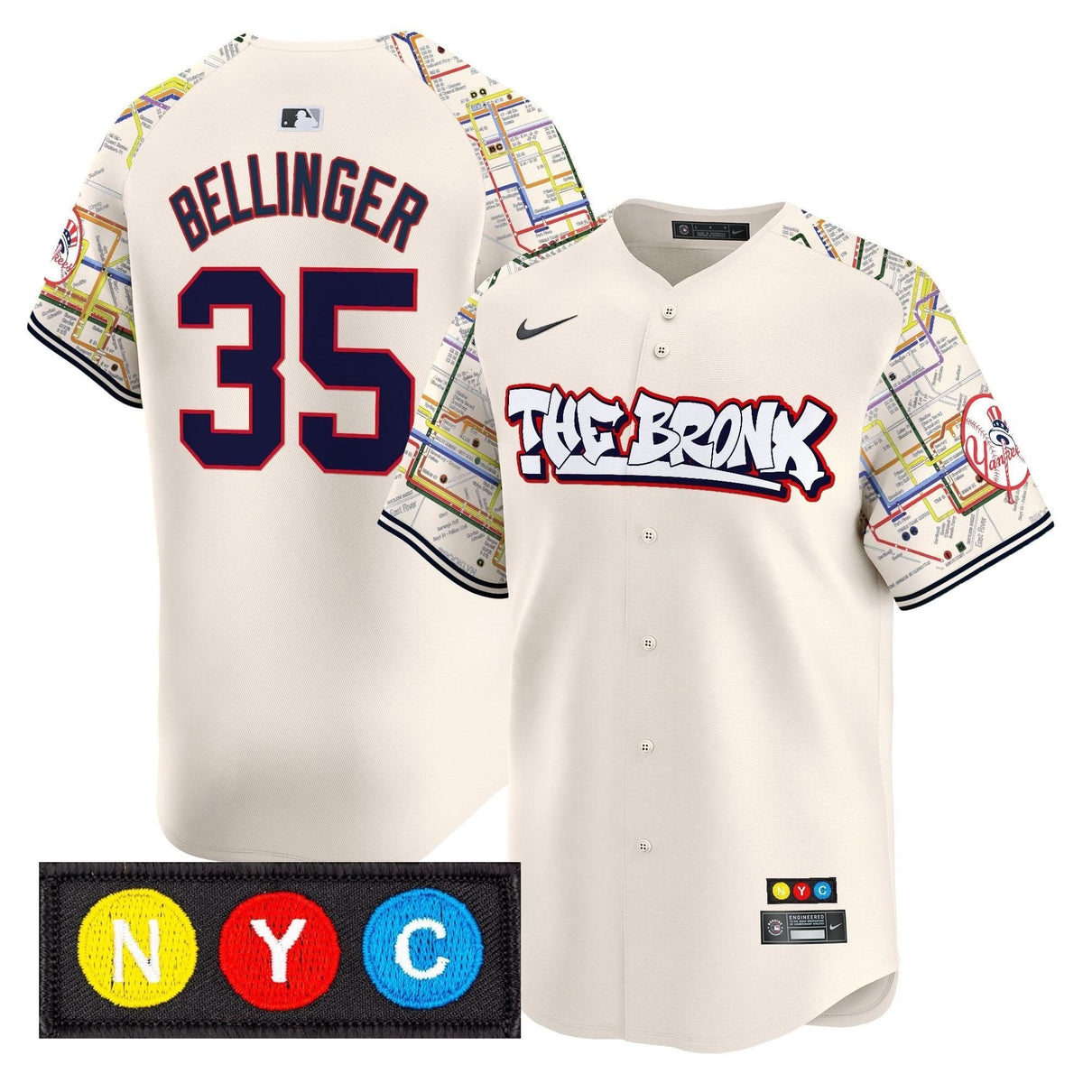 New York Yankees The Bronx Subway Style Vapor Premier Limited Jersey - Stitched