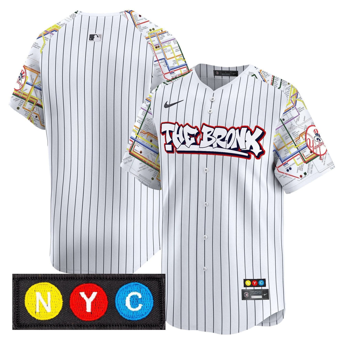 New York Yankees The Bronx Subway Style Vapor Premier Limited Jersey - Stitched