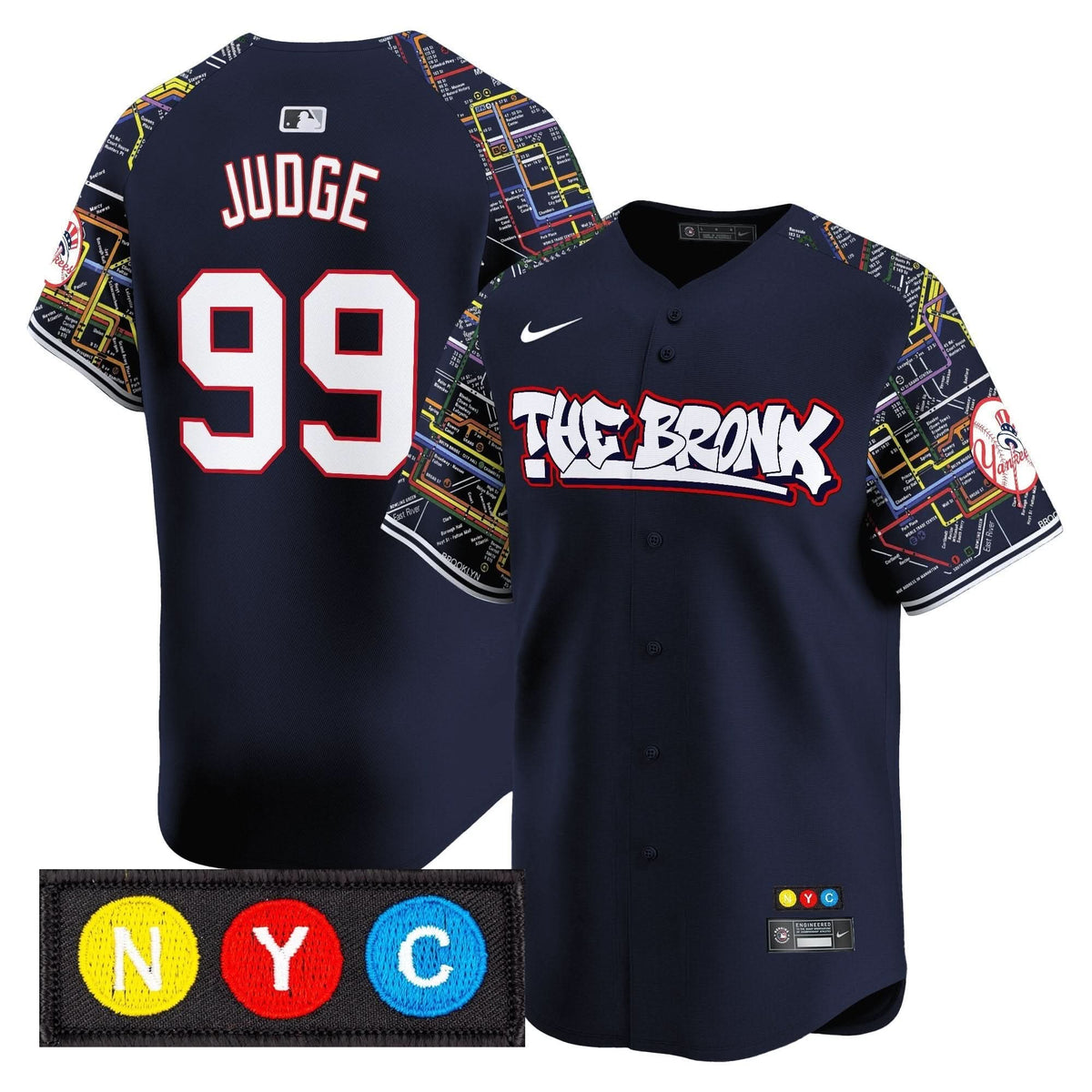 New York Yankees The Bronx Subway Style Vapor Premier Limited Jersey - Stitched