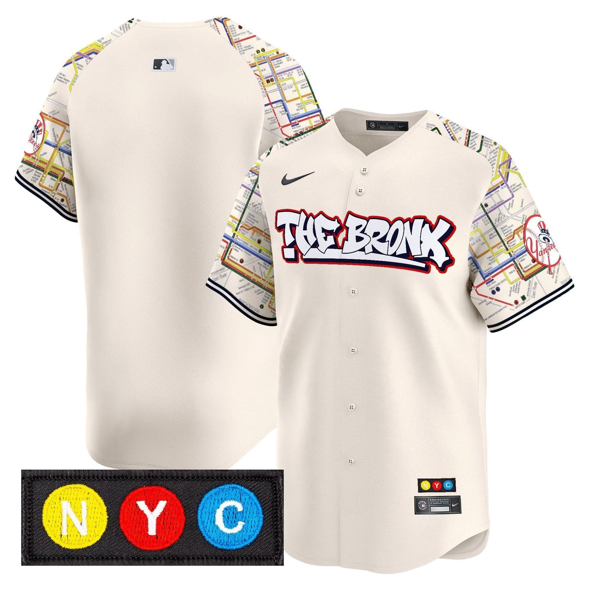 New York Yankees The Bronx Subway Style Vapor Premier Limited Jersey - Stitched
