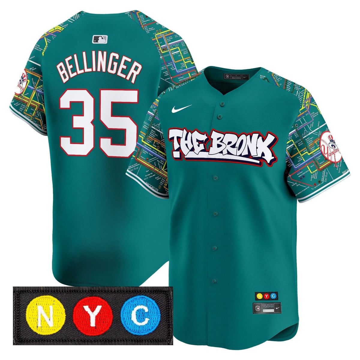 New York Yankees The Bronx Subway Style Vapor Premier Limited Jersey - Stitched